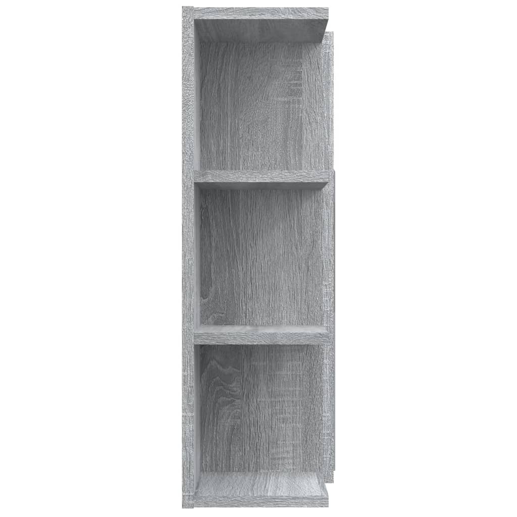 Bad-Spiegelschrank Grau Sonoma 80x20,5x64 cm Holzwerkstoff