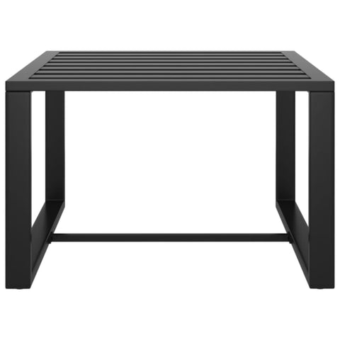 9-tlg. Garten-Lounge-Set mit Kissen Aluminium Anthrazit
