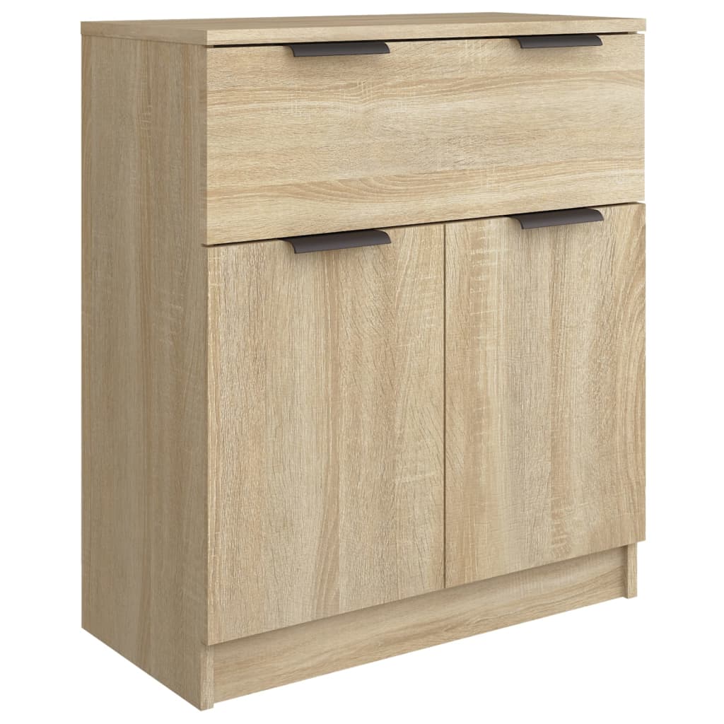 3-tlg. Sideboard Sonoma Eiche-Optik Holzwerkstoff