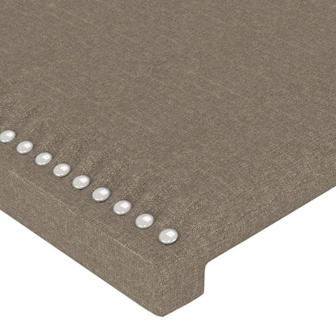 Kopfteil Taupe 100x5x78/88 cm Stoff