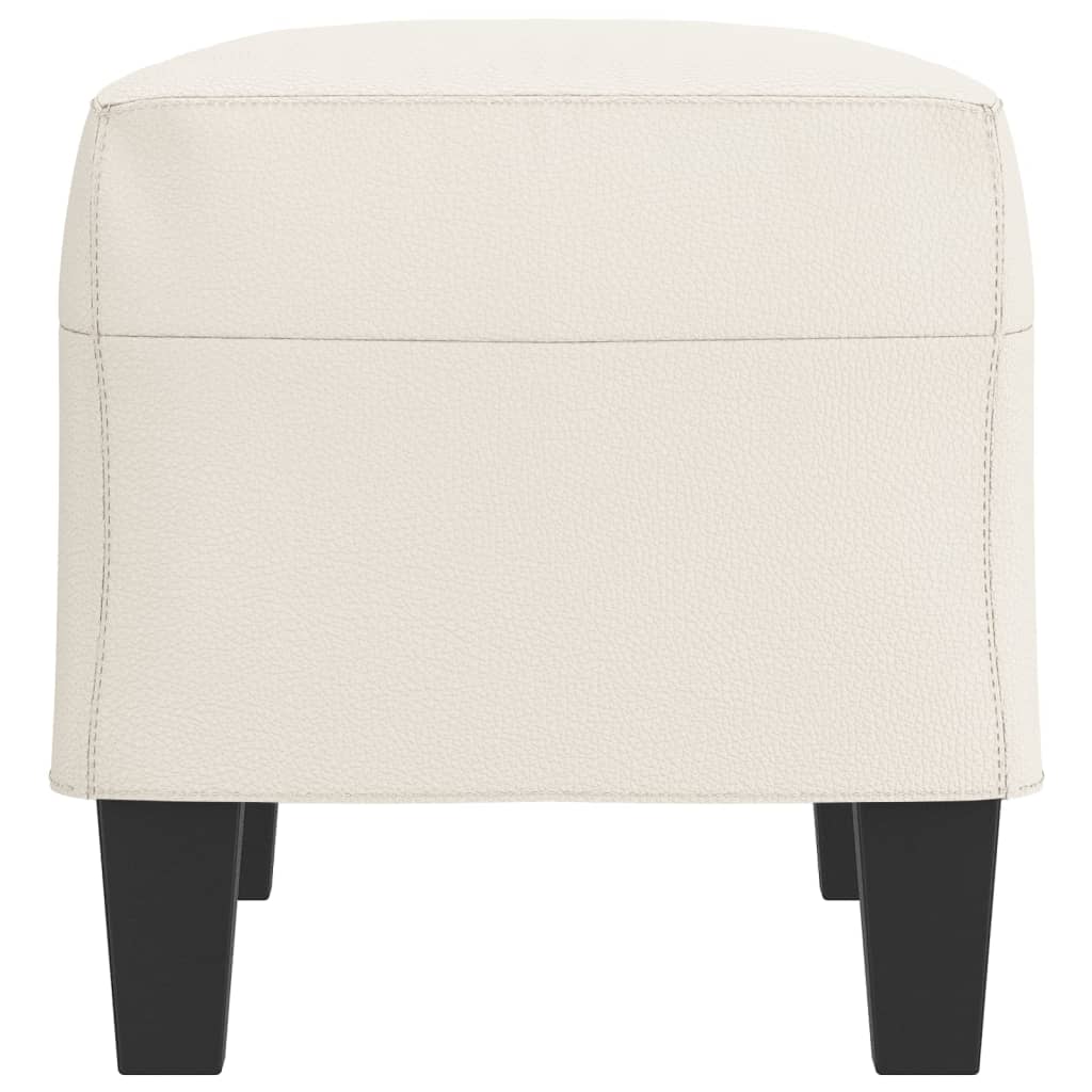 Sitzbank Creme 70x35x41 cm Kunstleder