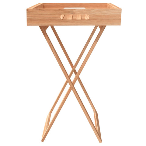 Tabletttisch Klappbar 52x36x56,5 cm Massivholz Nussbaum