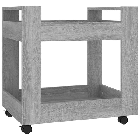 Bürowagen Grau Sonoma 60x45x60 cm Holzwerkstoff