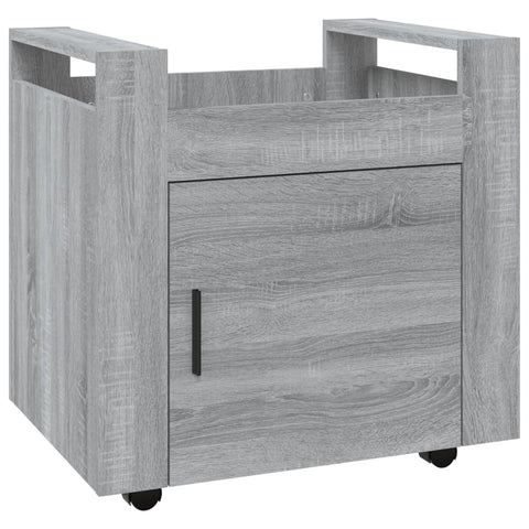 Bürowagen Grau Sonoma 60x45x60 cm Holzwerkstoff