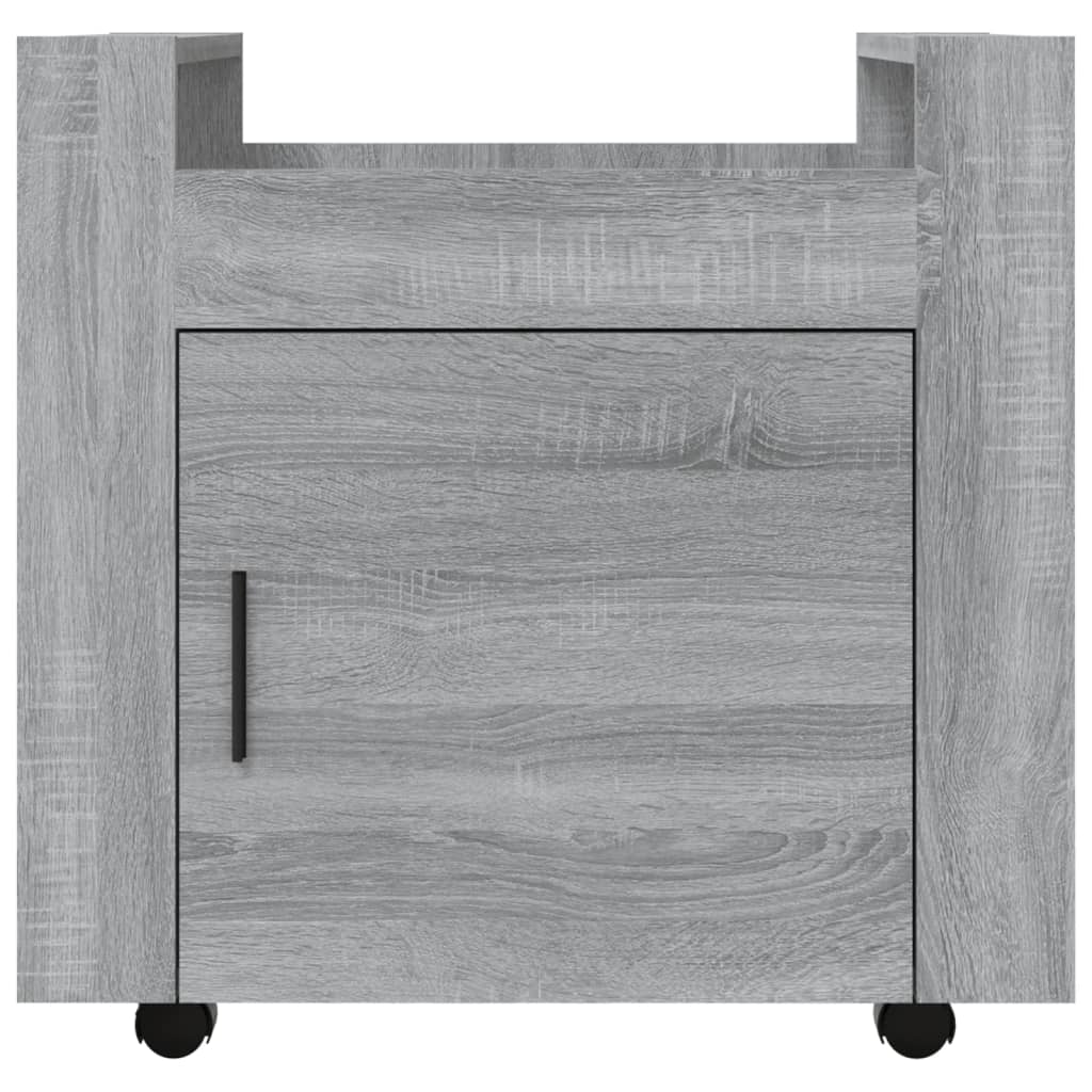 Bürowagen Grau Sonoma 60x45x60 cm Holzwerkstoff