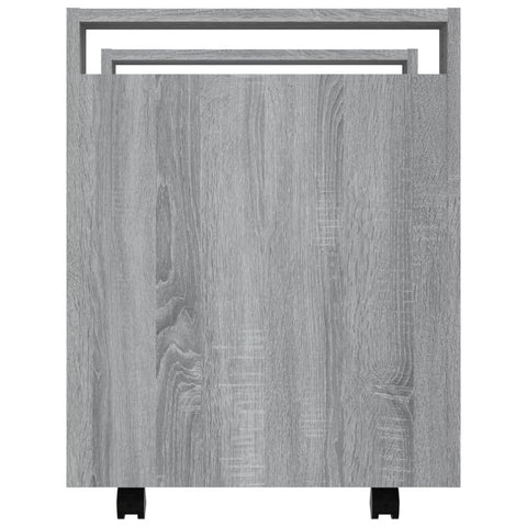 Bürowagen Grau Sonoma 60x45x60 cm Holzwerkstoff