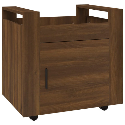 Bürowagen Braun Eichen-Optik 60x45x60 cm Holzwerkstoff