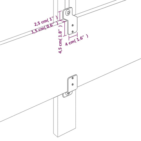 Bettgestell ohne Matratze Schwarz 120x200 cm Stoff