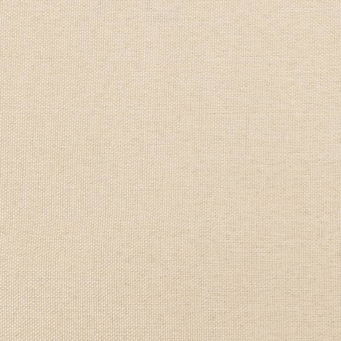 Bettgestell ohne Matratze Creme 100x200 cm Stoff