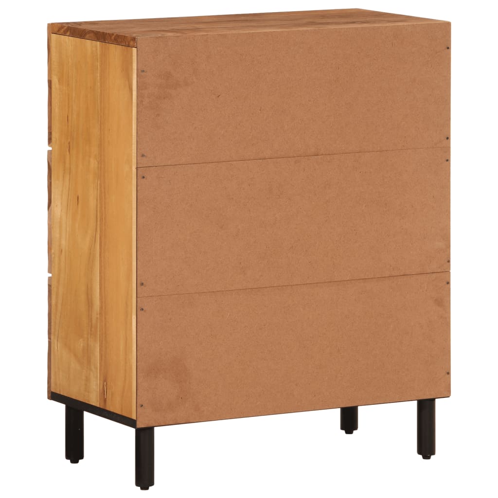 Beistellschrank 60x33x75 cm Massivholz Akazie