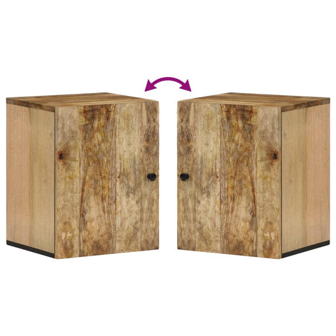 Bad-Wandschrank 38x33x48 cm Massivholz Mango