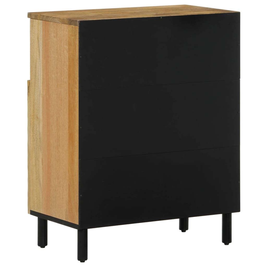 Beistellschrank 60x33x75 cm Massivholz Mango