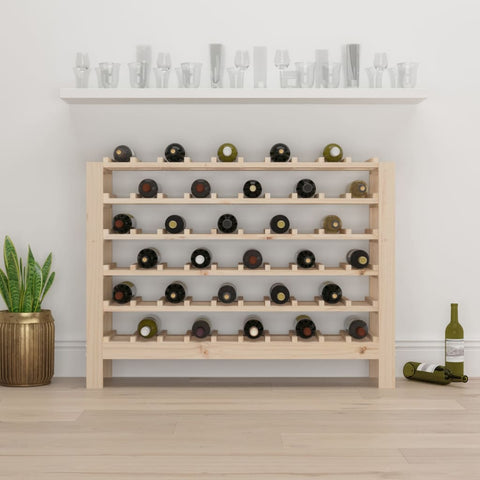 Weinregal 109,5x30x82 cm Massivholz Kiefer