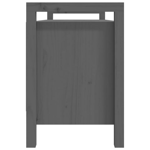 Flurbank Grau 110x40x60 cm Massivholz Kiefer