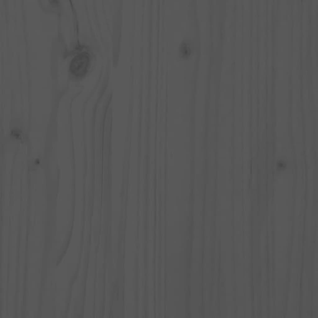 Flurbank Grau 110x40x60 cm Massivholz Kiefer