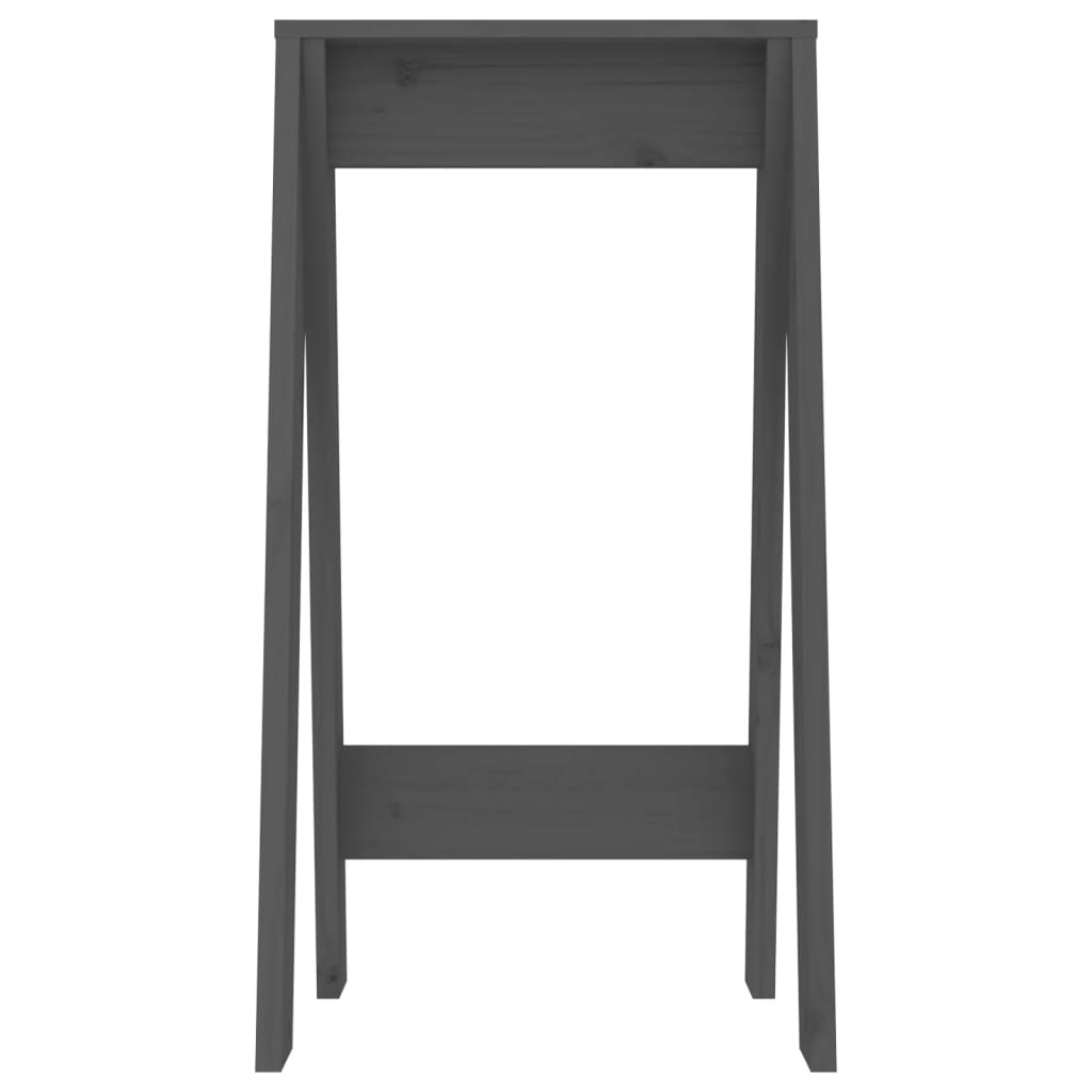 Hocker 2 Stk. Grau 40x40x75 cm Massivholz Kiefer