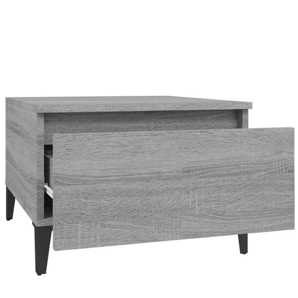 Beistelltisch Grau Sonoma 50x46x35 cm Holzwerkstoff