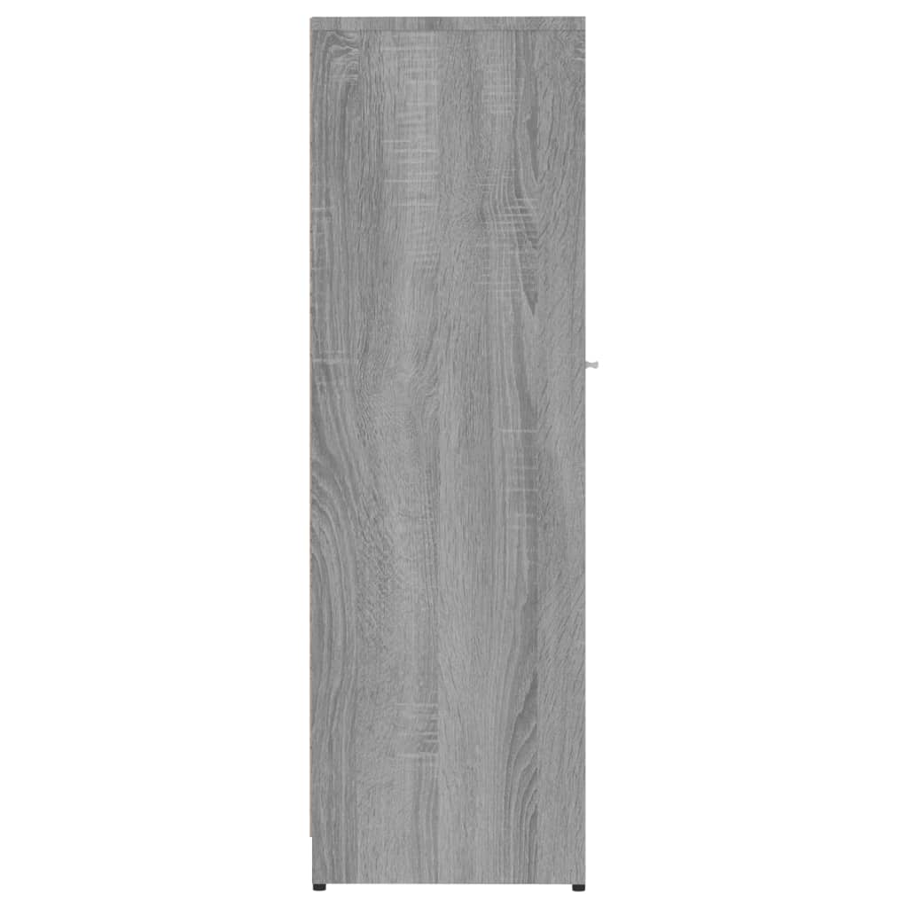 Badschrank Grau Sonoma 30x30x95 cm Holzwerkstoff