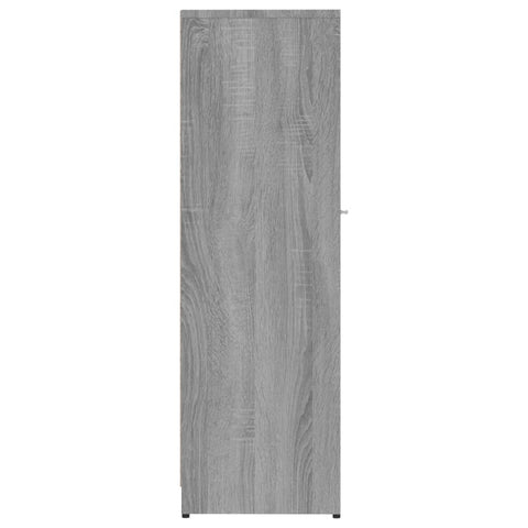 Badschrank Grau Sonoma 30x30x95 cm Holzwerkstoff