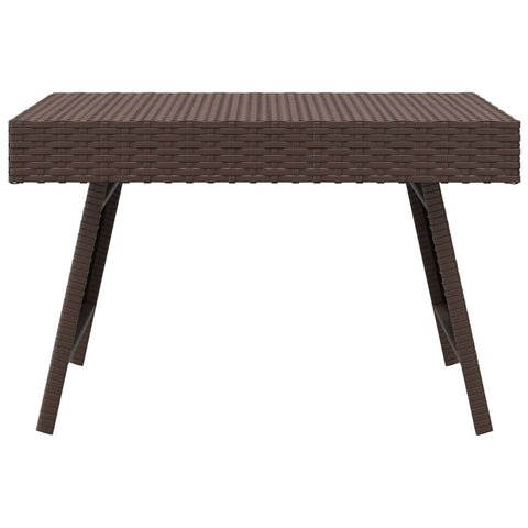 Beistelltisch Klappbar Braun 60x40x38 cm Poly Rattan