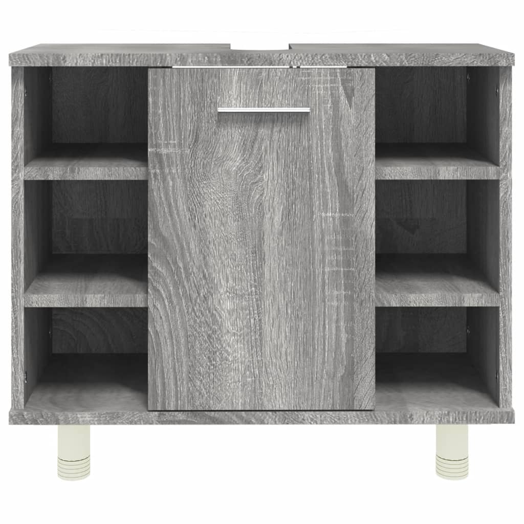 Badschrank Grau Sonoma 60x32x53,5 cm Holzwerkstoff