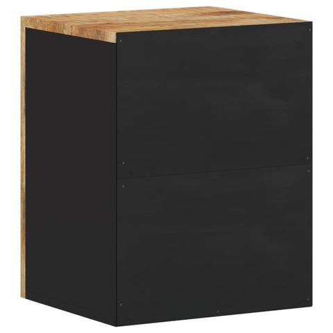 Bad-Wandschrank 38x33x48 cm Massivholz Mango