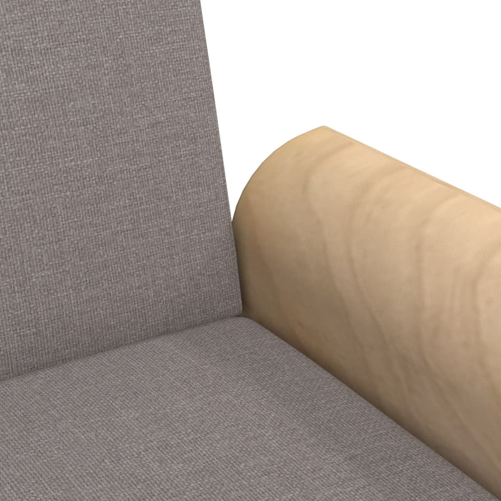 Schlafsofa mit Armlehnen Taupe Stoff