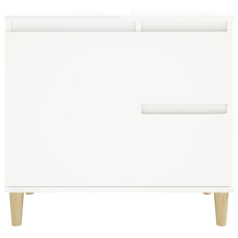 Badschrank Weiß 65x33x60 cm Holzwerkstoff