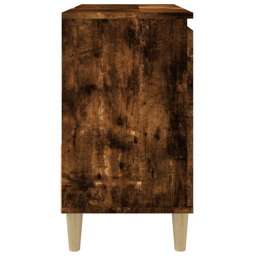 Badschrank Räuchereiche 65x33x60 cm Holzwerkstoff