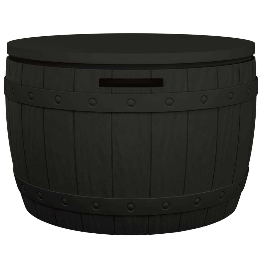 3-in-1 Gartenbox Schwarz Polypropylen