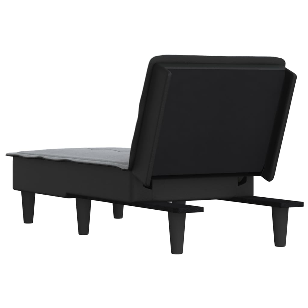 Chaiselongue Hellgrau Stoff