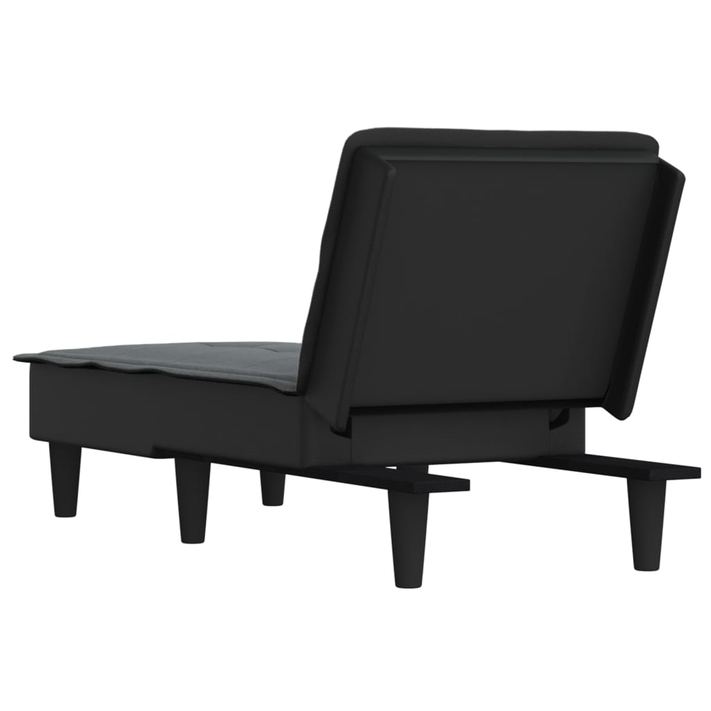 Chaiselongue Dunkelgrau Stoff