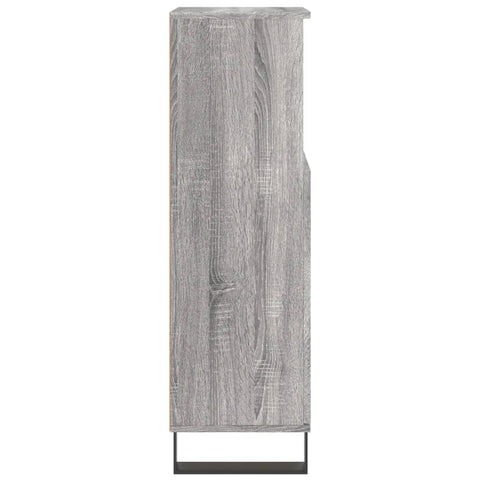 Badschrank Grau Sonoma 30x30x100 cm Holzwerkstoff