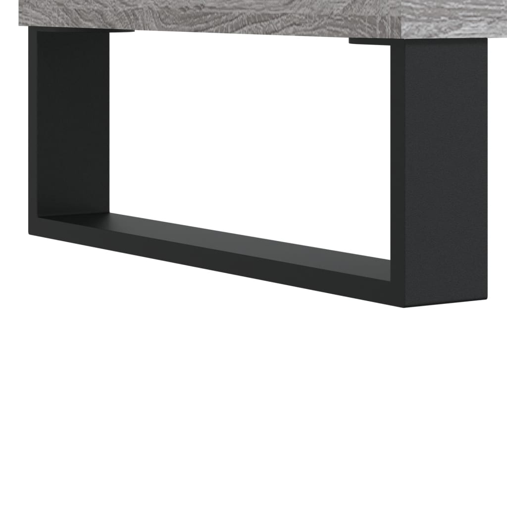 Badschrank Grau Sonoma 30x30x100 cm Holzwerkstoff