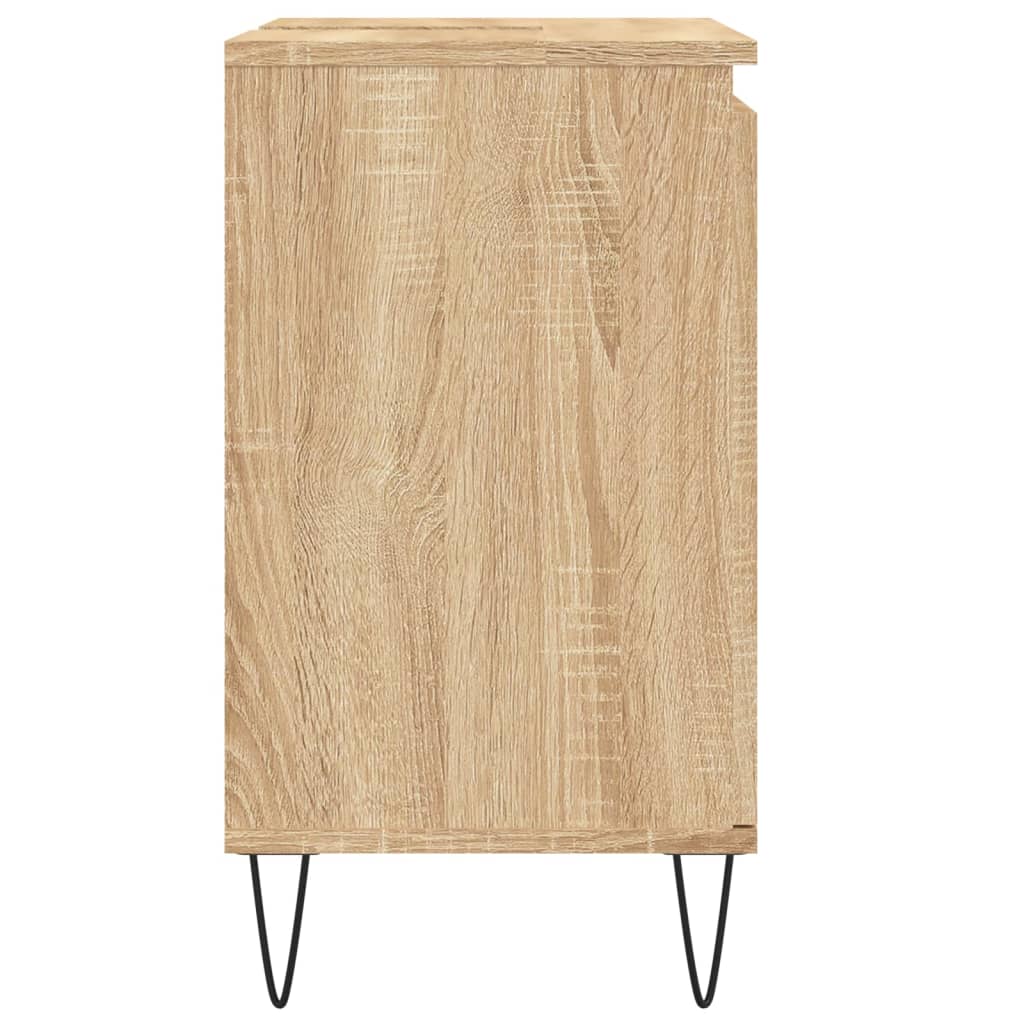 Badschrank Sonoma-Eiche 58x33x60 cm Holzwerkstoff