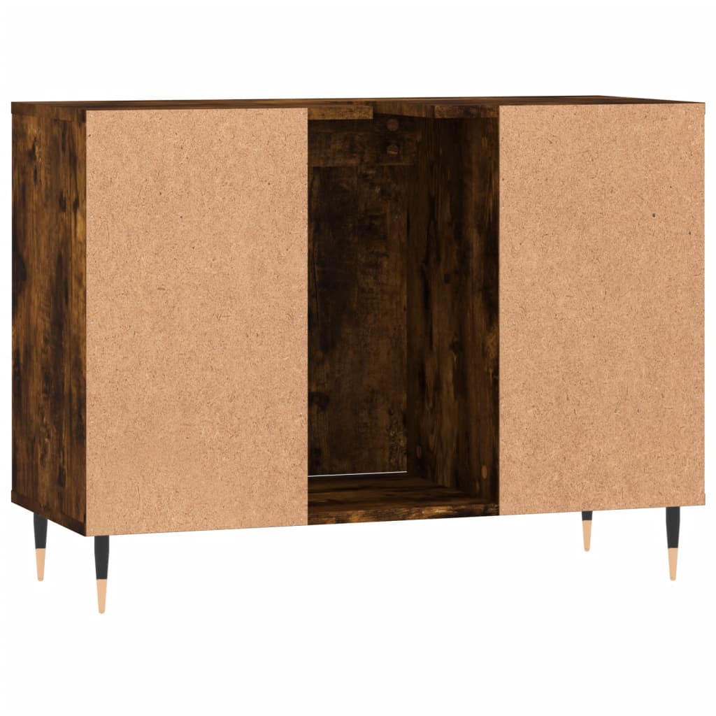 Badschrank Räuchereiche 80x33x60 cm Holzwerkstoff