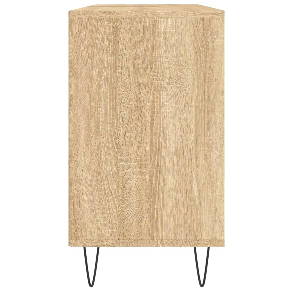 Badschrank Sonoma-Eiche 80x33x60 cm Holzwerkstoff