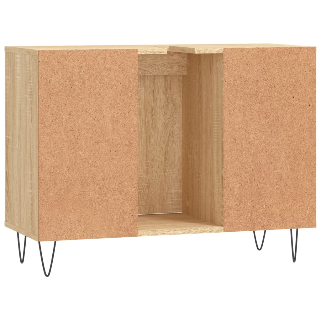 Badschrank Sonoma-Eiche 80x33x60 cm Holzwerkstoff