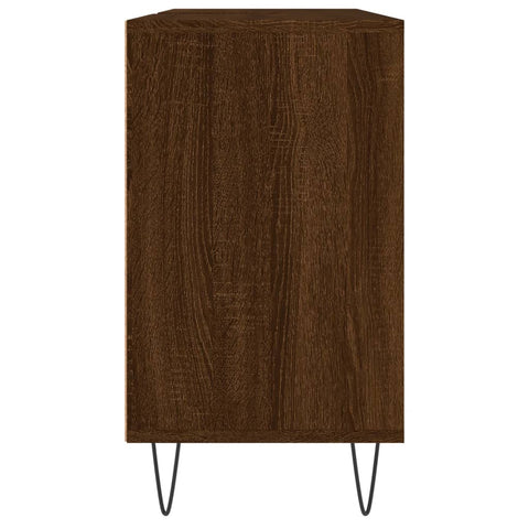 Badschrank Braun Eichen-Optik 80x33x60 cm Holzwerkstoff