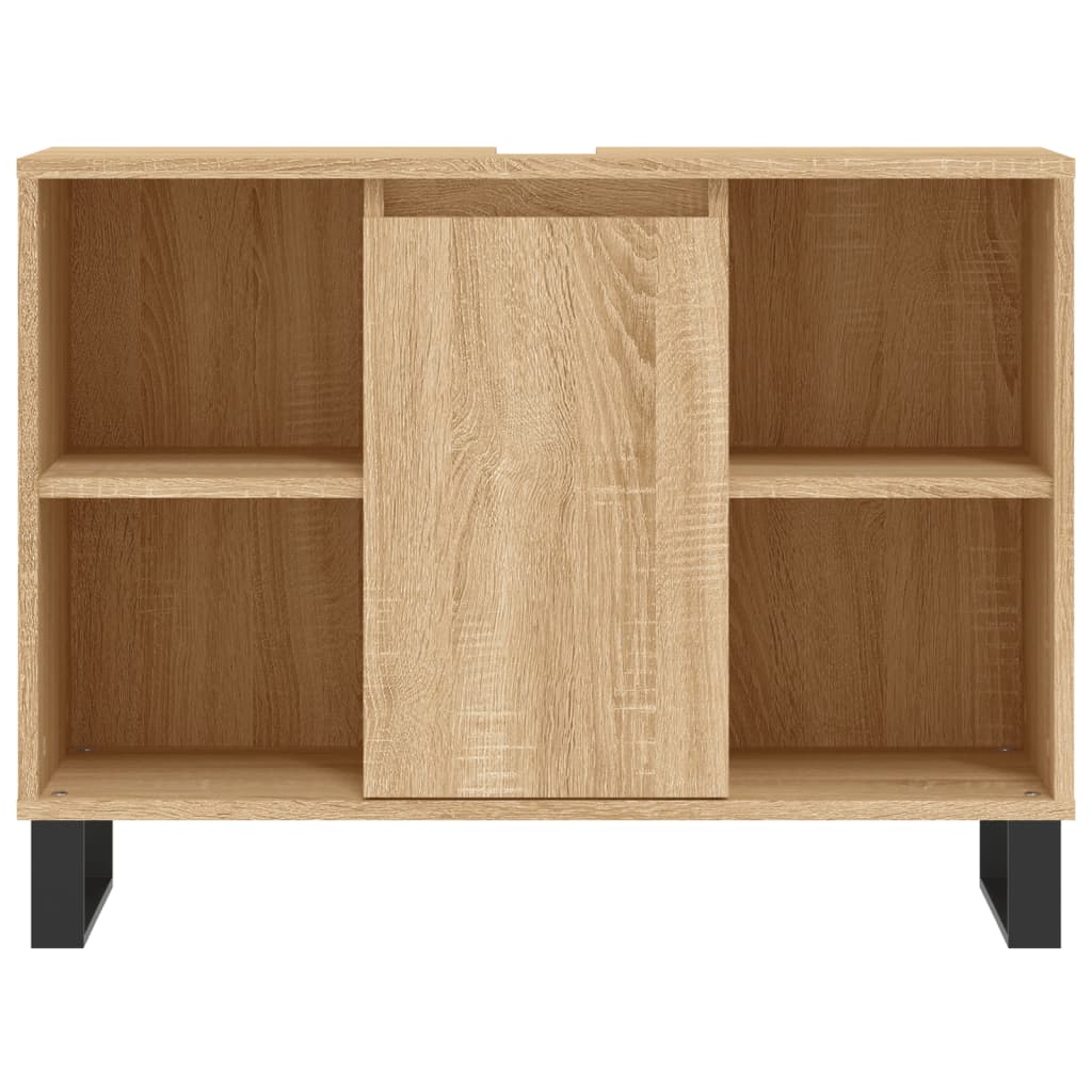 Badschrank Sonoma-Eiche 80x33x60 cm Holzwerkstoff