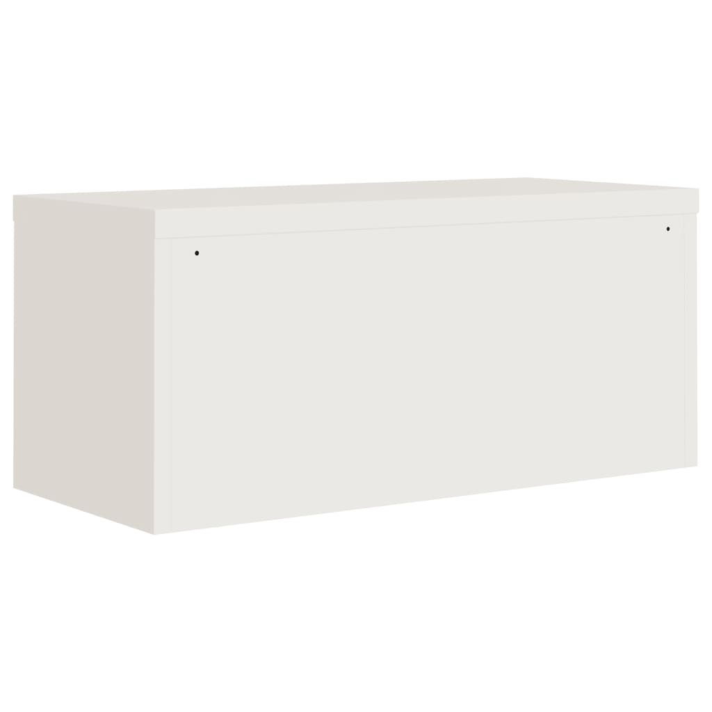 Aktenschrank Weiß 90x40x40 cm Stahl