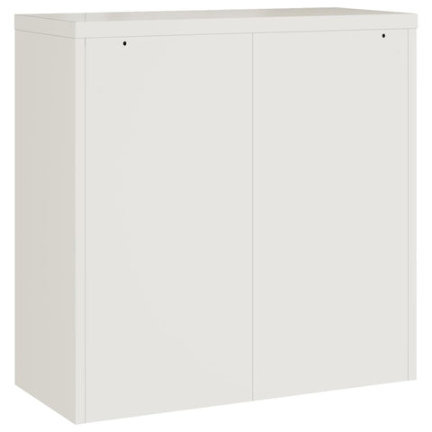 Aktenschrank Weiß 90x40x90 cm Stahl