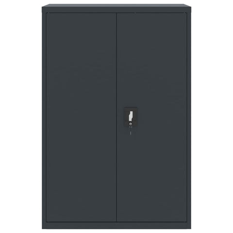 Aktenschrank Anthrazit 90x40x140 cm Stahl