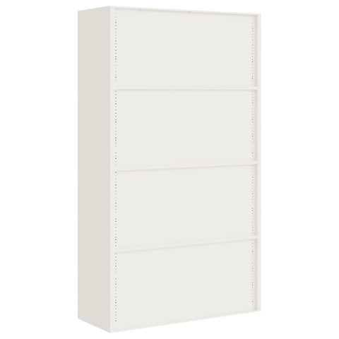 Aktenschrank Weiß 105x40x180 cm Stahl