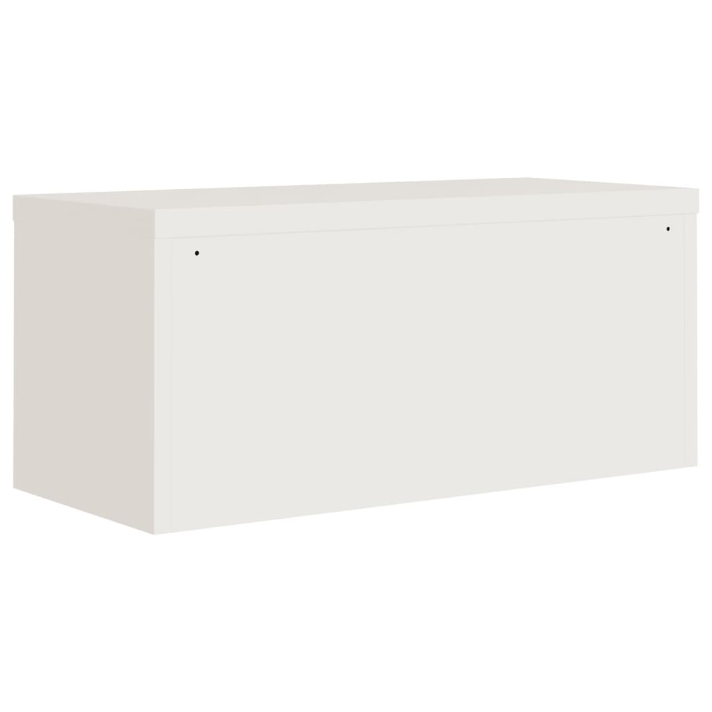 Aktenschrank Weiß 90x40x110 cm Stahl