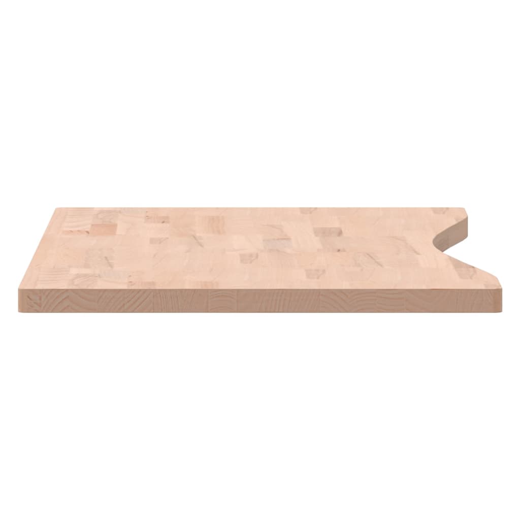 Schreibtischplatte 100x(45-50)x2,5 cm Massivholz Buche