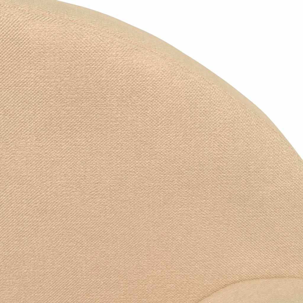 Kindersofa 2-Sitzer Creme Weicher Plüsch