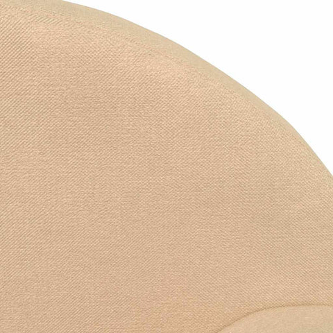 Kindersofa 2-Sitzer Creme Weicher Plüsch