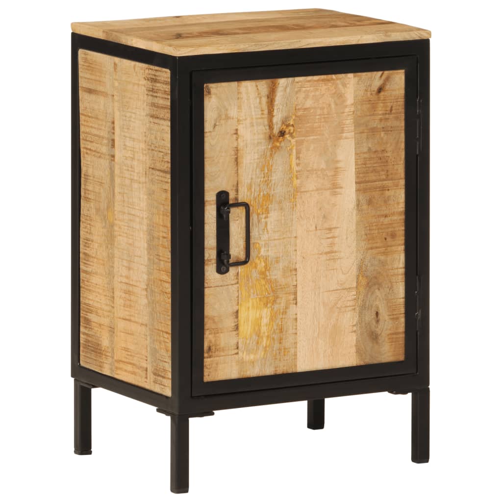 Badschrank 40x30x60 cm Massivholz Mango und Eisen