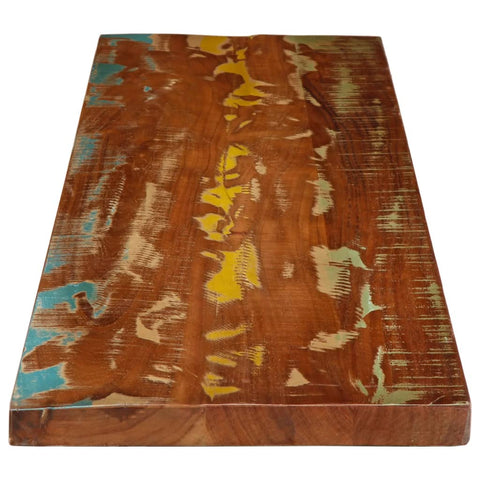 Rechteckige Tischplatte aus nachhaltigem Altholz oder recyceltem Massivholz – Größen von 50x20 cm bis 180x80 cm, rustikales Design und zeitlose Optik